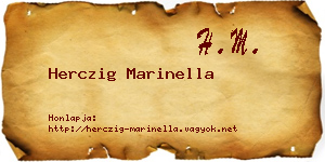 Herczig Marinella névjegykártya